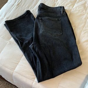 LOFT heathered-black 90’s straight jeans